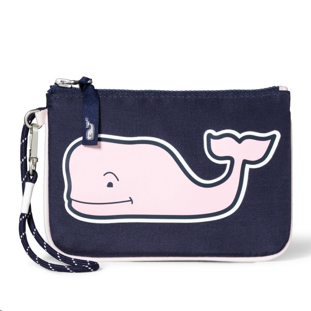 Vineyard Vines Wristlet NWT Pink Whale Pouch